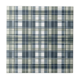 Azulejo De Cerâmica Denim Azul Sage Verde Branco