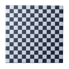Azulejo De Cerâmica Denim rinse checkerboard pattern