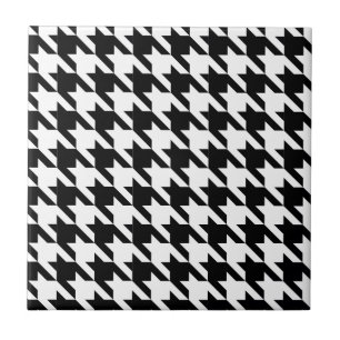 Azulejo De Cerâmica Dente de cão, teste padrão de Houndstooth em