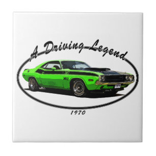 AZULEJO DE CERÂMICA DESAFIADOR DE 1970 DODGE
