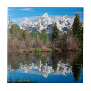Azulejo De Cerâmica Desembarque de Schwabacher, Grand Teton