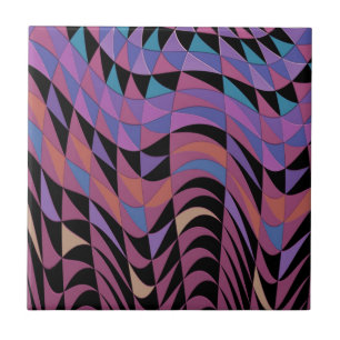 Azulejo De Cerâmica Desenho Abstrato Geométrico
