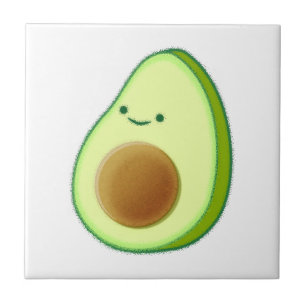 Azulejo De Cerâmica Desenho Avocado Bonito