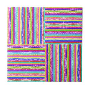 Azulejo De Cerâmica Desenho Colorido Da Mão De Basketweave