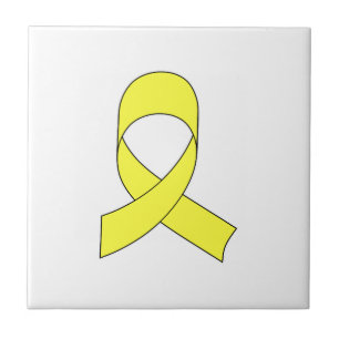 Azulejo De Cerâmica Desenho da Fita Amarela