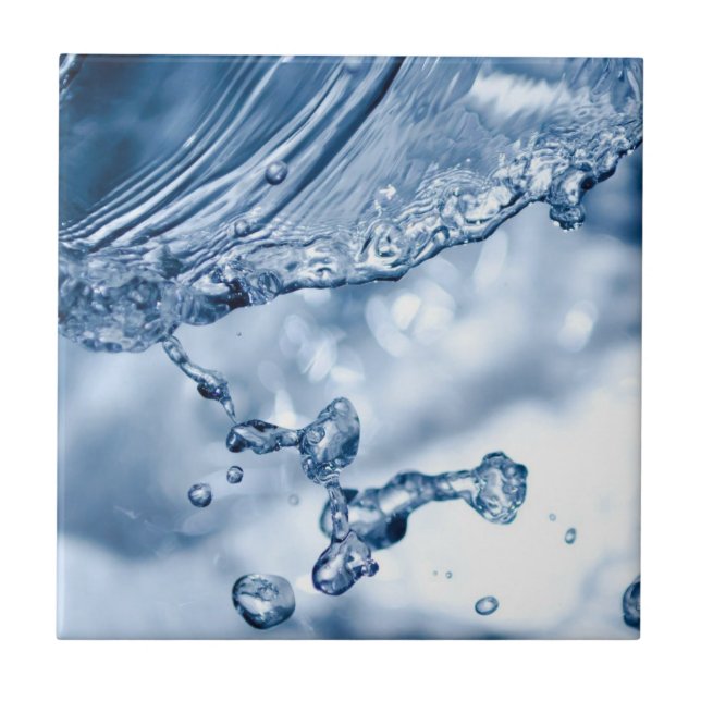Azulejo De Cerâmica Desenho De Água (Frente)