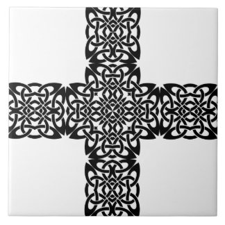 Azulejo De Cerâmica Desenho de Cruz de Arte Sombria