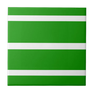 Azulejo De Cerâmica Desenho de Listras Verdes e Brancas
