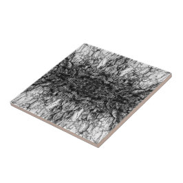 Azulejo De Cerâmica Desenho de padrão de foto em preto e branco da cas