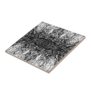 Azulejo De Cerâmica Desenho de padrão de foto em preto e branco da cas