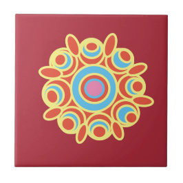 Azulejo De Cerâmica desenho de Rangoli