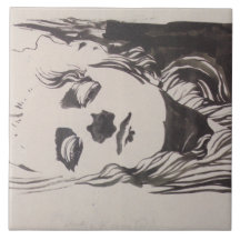 Desenho de uma mulher de "Ver Sacrum" (Moser)