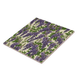 Azulejo De Cerâmica Desenho do padrão Americano Wisteria