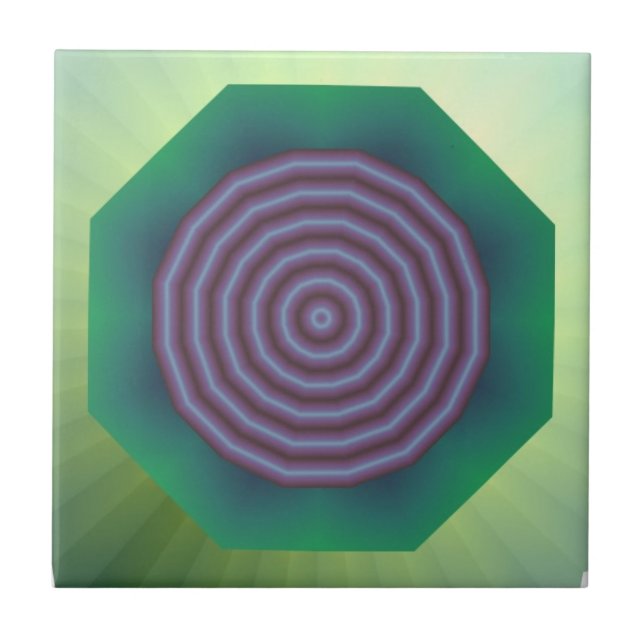 Azulejo De Cerâmica Desenho em Espiral (Frente)
