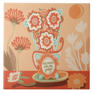 Azulejo De Cerâmica Desenho Floral Em Estilo Único