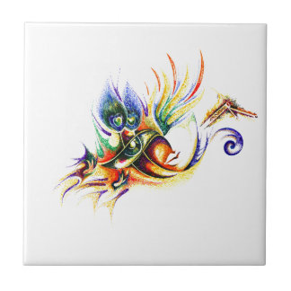 Azulejo De Cerâmica Desenho Handmade da tinta do senhor Krishna