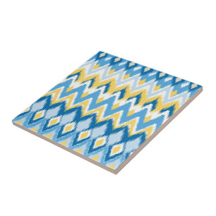 Azulejo De Cerâmica Desenho Ikat #5 @ Emporio Moffa
