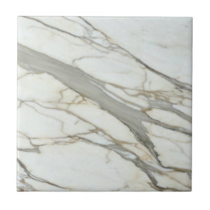 Azulejo De Cerâmica Desenho luxuoso de mármore cinza branco
