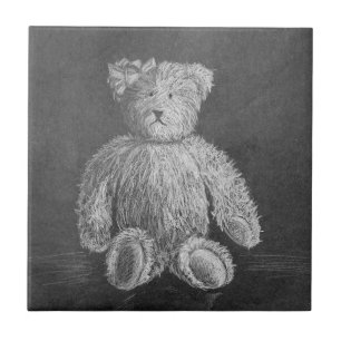 Azulejo De Cerâmica Desenho pastel original do Brinquedo antigo