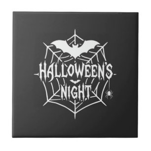 Azulejo De Cerâmica Desenho Vetorial de Teia de Aranha de Morcego da N