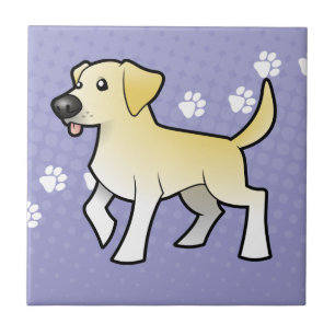 Azulejo De Cerâmica Desenhos animados labrador retriever