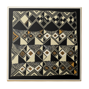 Azulejo De Cerâmica Desenhos Inspirados no Kuba Africano