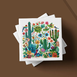 Azulejo De Cerâmica Desert Blooms Crescendo
