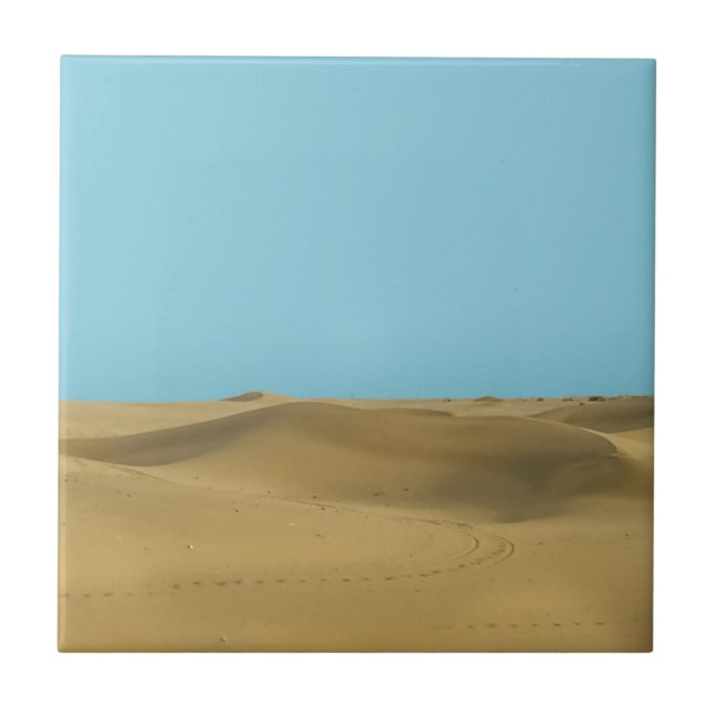 Azulejo De Cerâmica deserto ao sol (Frente)