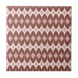 Azulejo De Cerâmica Deserto Blush Terracota Africana Geométrica