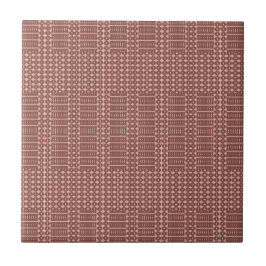 Azulejo De Cerâmica Deserto Rosa Terracota Africana Geométrica