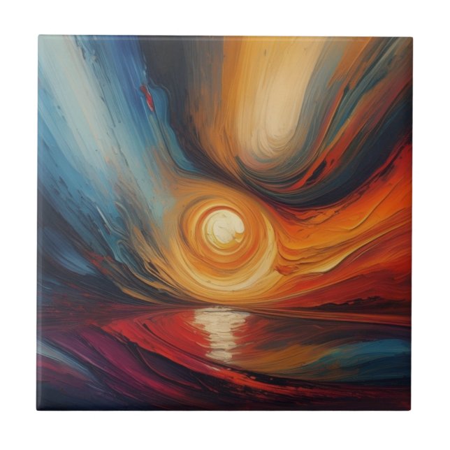 Azulejo De Cerâmica Deserto Sun (Frente)