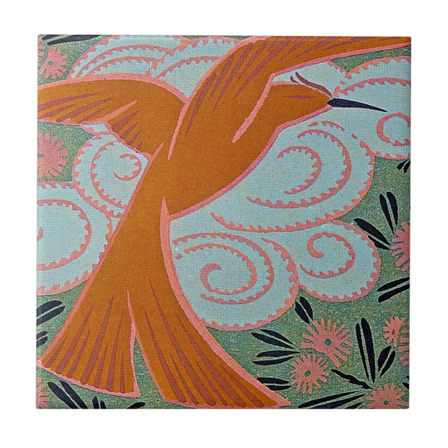 Azulejo De Cerâmica Design #11 do art deco em Sunshinedazzle (Frente)