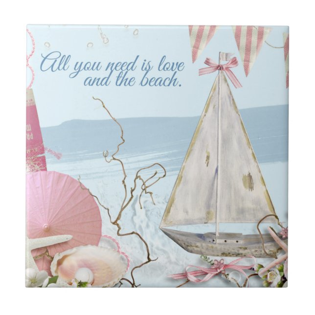 Azulejo De Cerâmica Design 3 da série náutica (Frente)