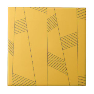 Azulejo De Cerâmica design abstrato gráfico simples, amarelo, moderno