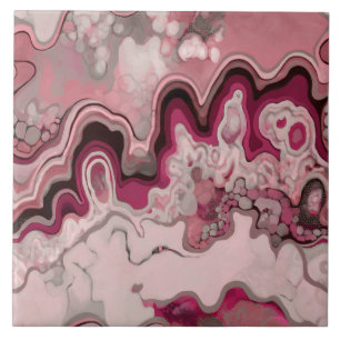 Azulejo De Cerâmica Design abstrato, pintura moderna, ondas, linhas