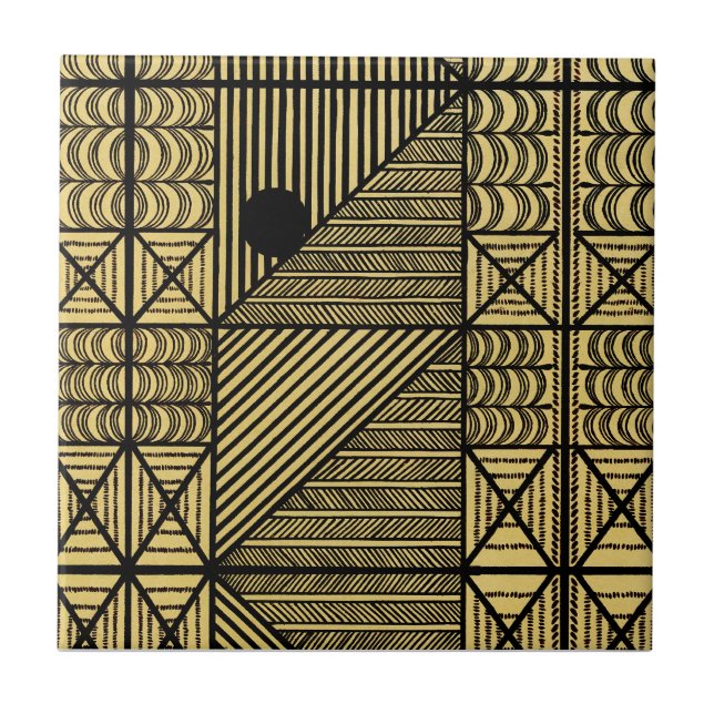 Azulejo De Cerâmica Design africano nº 12 @ Stylnic (Frente)