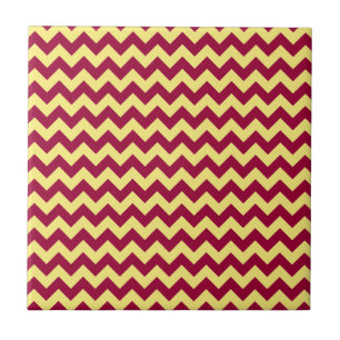 Azulejo De Cerâmica Design amarelo de Chevron