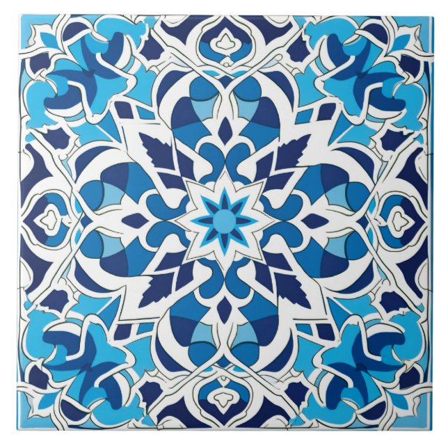 Azulejo De Cerâmica Design árabe com estilo temático (Frente)