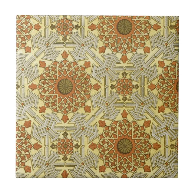 Azulejo De Cerâmica Design Árabe nº 4 em Emporio Moffa (Frente)