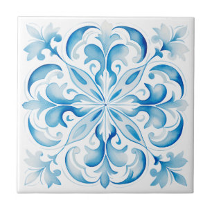 Azulejo De Cerâmica Design Azul da Toscana do Mediterrâneo