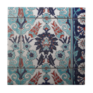 Azulejo De Cerâmica Design azul e branco do vintage do otomano do