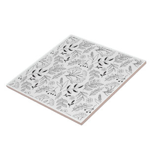 Azulejo De Cerâmica Design Botânico Simples Moderno Decorativo