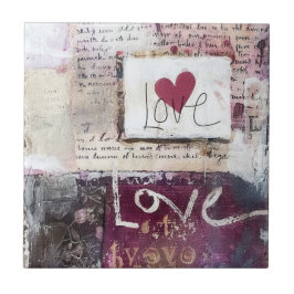 Azulejo De Cerâmica Design Burgundy Série 10