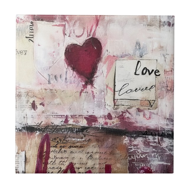 Azulejo De Cerâmica Design Burgundy Série 13 (Frente)