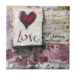 Azulejo De Cerâmica Design Burgundy Série 4