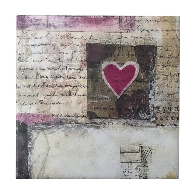 Azulejo De Cerâmica Design Burgundy Série 5 (Frente)