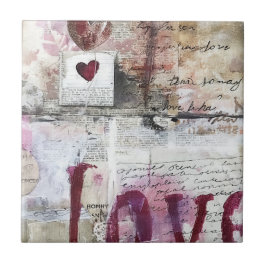 Azulejo De Cerâmica Design Burgundy Série 7