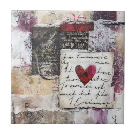 Azulejo De Cerâmica Design Burgundy Série 8