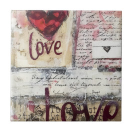 Azulejo De Cerâmica Design Burgundy Série 9