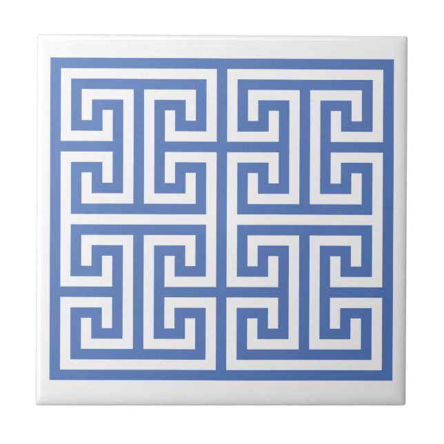 Azulejo De Cerâmica Design chave grego (Frente)